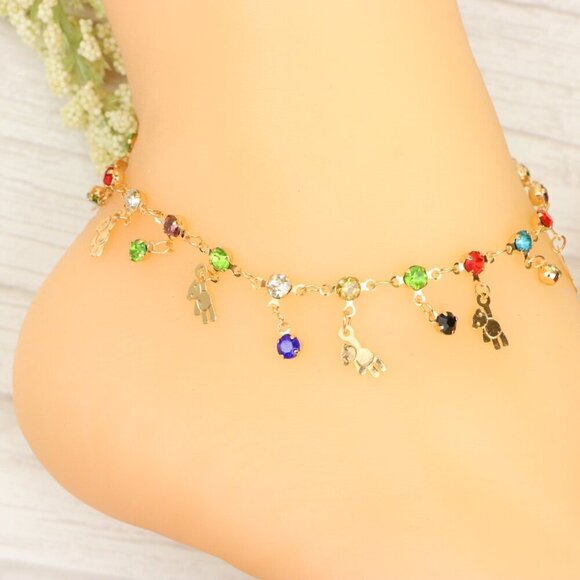 "Handmade Anklet – Elegant & Delicate Jewelry for Women | UNVRC1244 - Picture 3 of 10